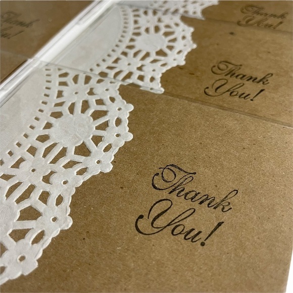Special Doily Thank You Card Bundle Set of 6 - Picture 10 of 12